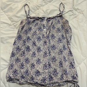 Prana floral babydoll tank